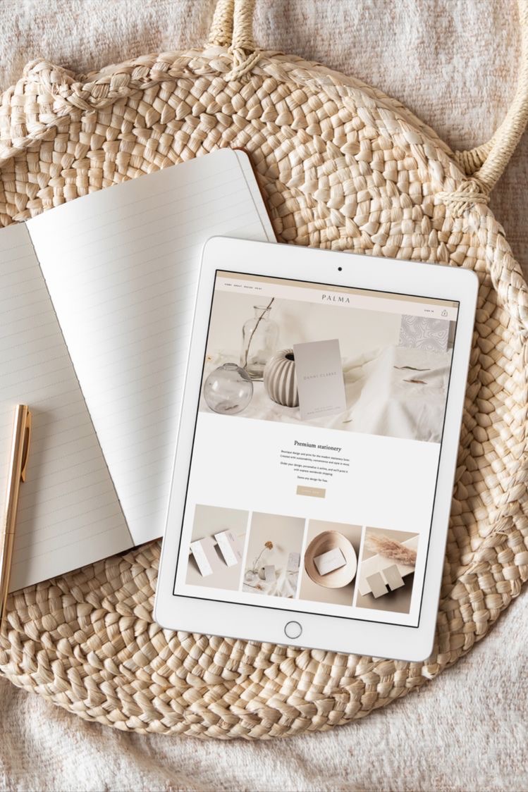 Copywriter iPad for conscious brands